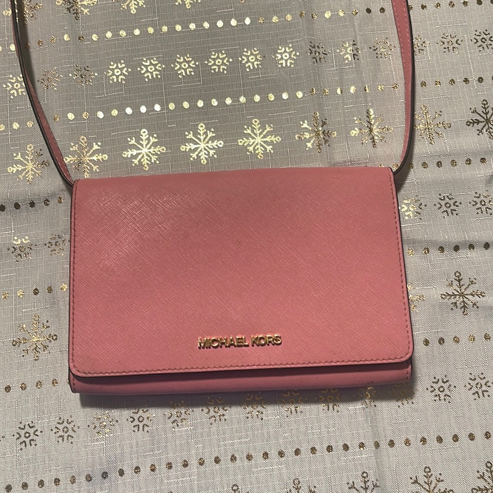 Bubble gum pink Michel kors purse